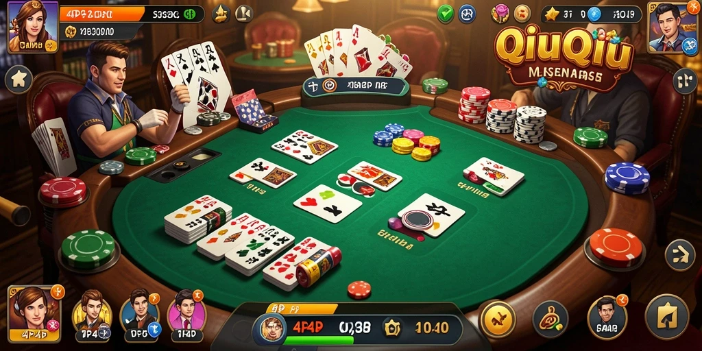 Tampilan gameplay QiuQiu yang menarik di 4P4P.