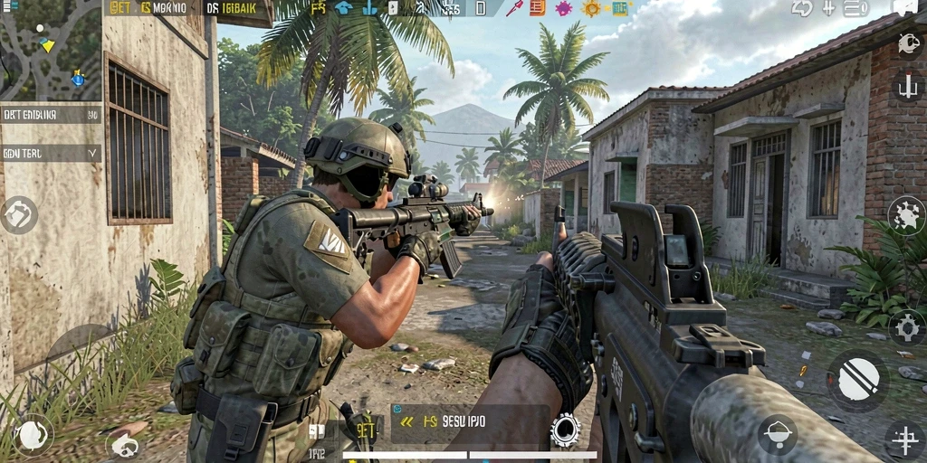 Screenshot gameplay 9ET menampilkan aksi seru dan grafis luar biasa.