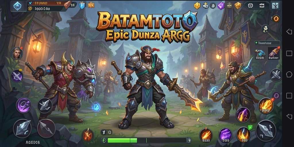 Tangkapan layar menampilkan pertempuran epik di dunia BATAMTOTO.