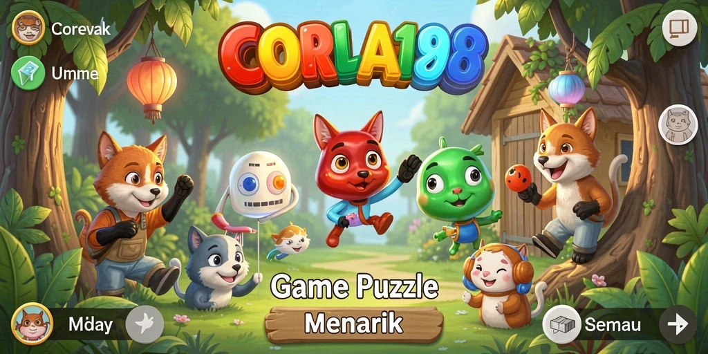 Tampilan gameplay CORLA188 yang penuh warna dan tantangan.