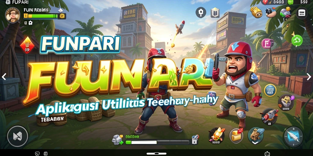 Tampilan utama FUNPARI dengan fitur-fitur utilitasnya yang lengkap.