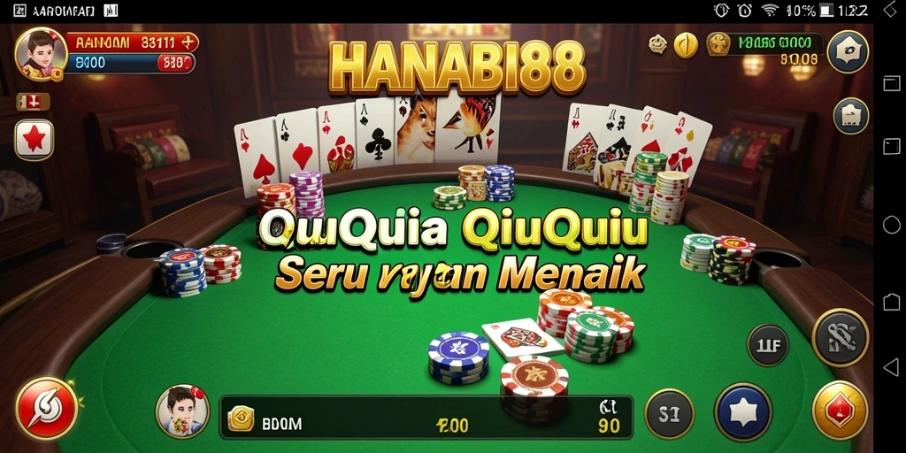 Tampilan gameplay QiuQiu yang menarik di HANABI88.