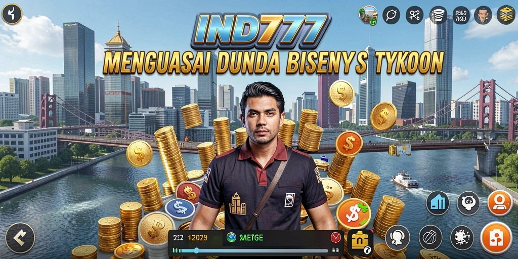 Tampilan gameplay IND777 yang menampilkan pengelolaan bisnis yang seru.
