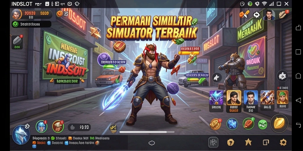 Screenshot dari gameplay INDSLOT yang menarik dan penuh warna.