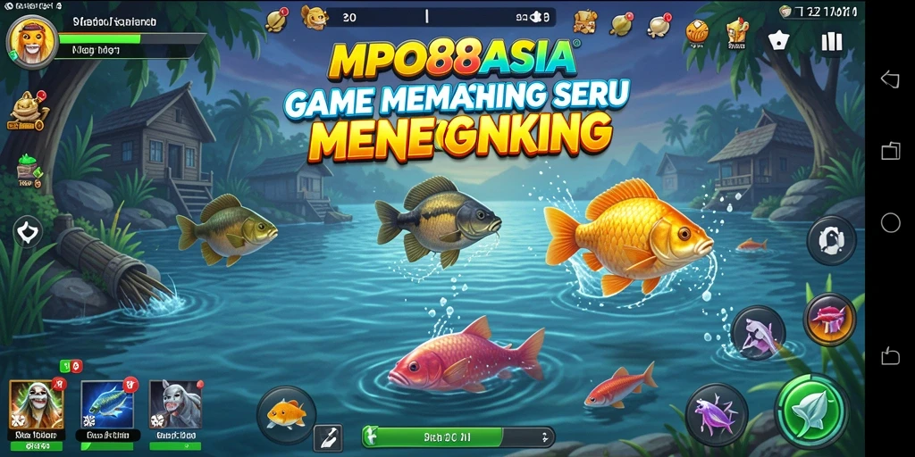 Tampilan menarik dari gameplay MPO88ASIA saat memancing.