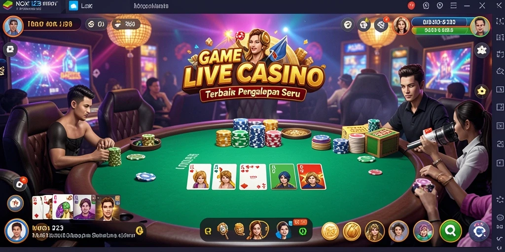 Gameplay seru di NOX123 Live Casino dengan dealer langsung.