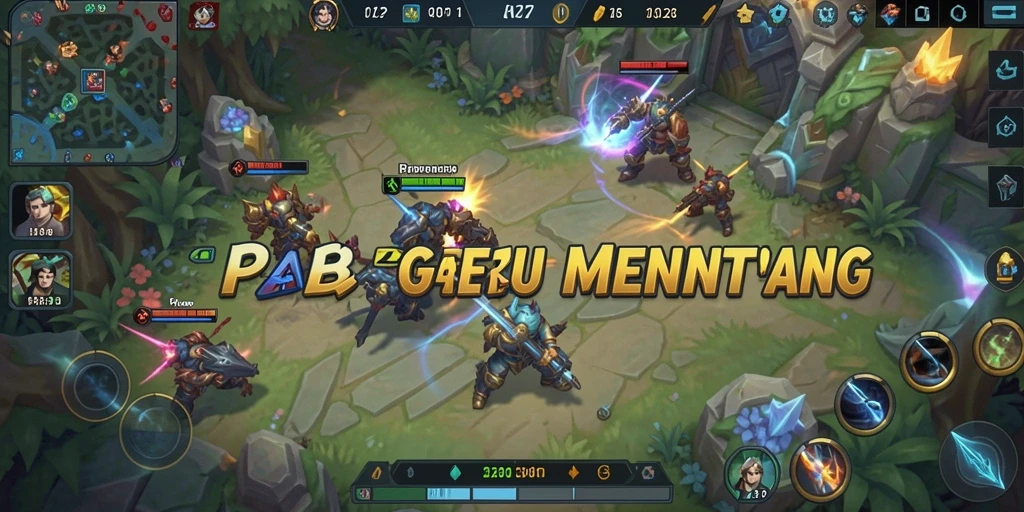 Tampilan epik dari pertarungan dalam RPRPRP yang seru.