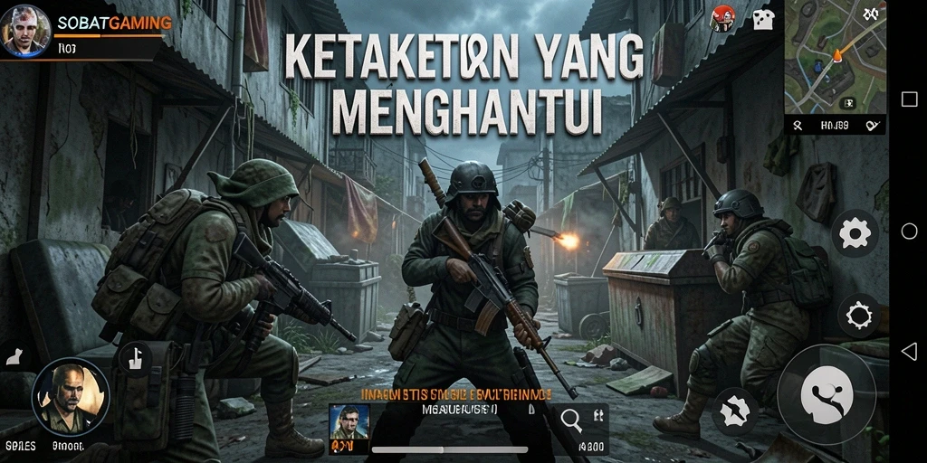 Tampilan gameplay SOBATGAMING yang mendebarkan saat bertemu hantu.