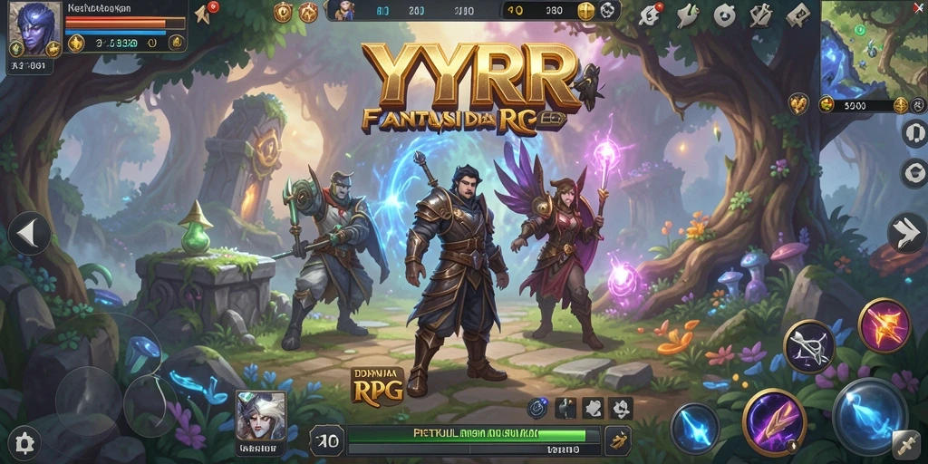 Gameplay YYRR yang menarik dan penuh aksi dalam dunia RPG.